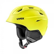 Uvex 우벡스 남녀공용 스키 헬멧 - 성인 피어스치열한, 51-55cm, 노란색 매트.
