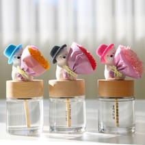 선물하기 좋은! 은혜갚는곰돌이 100ml 대용량디퓨저 자체제작석고스틱 발향UP 은은한 향 감성적인 무드를 품은 클로버디퓨저, 가든플라워