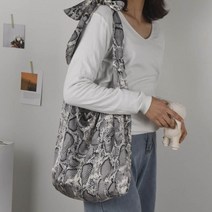 뱀 파이톤 가방 비늘 패턴 에코백 파이톤 가방