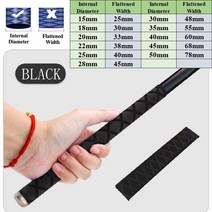 전선열수축튜브 전기튜브 투명낚시 막대에 대 한 Anti-slip 열 수축 튜브 DIY 라켓 슬리브 전기 절연 5 색, 02 Black_10 45mm_02 1M