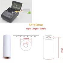 팩스용지 57x40mm 열 영수증 용지 롤 모바일 POS 58mm 열전 사 프린터 로트 Afdrukken Papier Label For Mobile