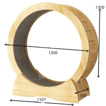 캣휠 고양이캣휠 무소음운동기구 고양이쳇바퀴 켓휠 캣워커 스크래쳐 캣타워 휠 스크래처 캣워크, D. 우드(7키로이상)