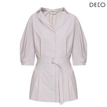 데코 캐치 자켓형 벨트 블라우스 DCBA93706W-LB