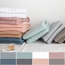 파코홈 5cm 커진 굿메이드 60수 샤틴 고밀도 면 고정밴드 침대패드SS/Q/K/LK 9color, 틸그레이