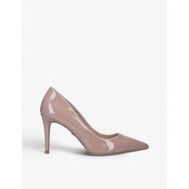KG KURT GEIGER Alia2 patent vegan court shoes - BLUSH