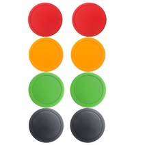 8pcs 내구성있는 플라스틱 에어 하키 퍽 엔터테인먼트 테이블 게임 에어 하키 퍽