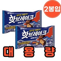 미니 초코바 핫브레이크 2봉입 대용량 자유시간 간식 학교 학원 사무실 탕비실 간식