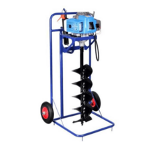 고출력 고춧대 지지대 항타기 말뚝박기 뽑기 보링기, 페달 카 2행정 190cc +10cm 드릴비트