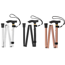 가벼운 무소음 어르신 보행도우미 노인지팡이 초경량 실버 접는 지팡이, 브론즈