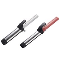 [그리에이트] 티타늄 컬링 라인 봉고데기 32/38mm 아이롱 물결웨이브 손상도최소 볼륨 긴머리 웨이브 고데기, 32mm(핑크)