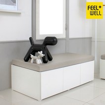 SF9855 필웰 테미스속깊은3칸서랍장벤치소파1200x600, 화이트