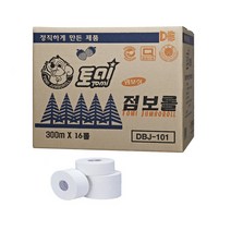 토미 점보롤 화장지 2겹300m16롤 J-101 정량/정품 롤휴지 점보휴지 화장실 롤화장지 특판가, 16롤, 1박스