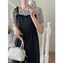 기하학적 색상 일치 화이트 칼라 스타일 2022 여름 새로운 v-neck 스티칭 허리 슬림 짧은 소매 드레스-소스 부티크 9289 가 출하되었습니다 #45.00 위안-광저우 도매 공급-검색 그물