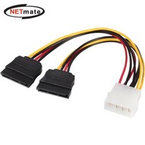 SATA 전원 케이블 컴퓨터 HDD 전원 케이블 IDE 4핀, 3개