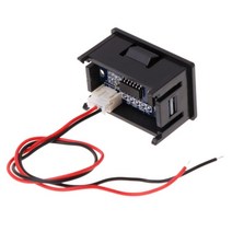 전기테스터기 DC 2.4V-30V 2Wires Voltmeter Mini 0.36 Digital Voltage Gauge Meter for Auto Car 367D, 한개옵션0