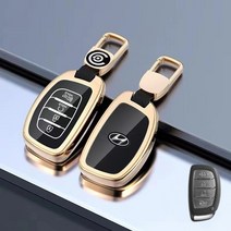 키에티 현대 캐스퍼 LF쏘나타 알루미늄+TPU 스마트 키케이스, 원격시동, 블랙