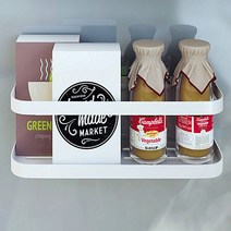 VNB 마그네틱 선반 화이트 블랙, 색상:화이트, 단품