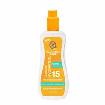 Australian Gold 스프레이 젤 자외선 차단제 에 수분 한 스펙트럼 방수 기름지지 옥시벤존 프리 크루얼티프리 SPF 15 모이스처라이즈-스 뉴 226.8ml(8)(A708, Moisture Max - New