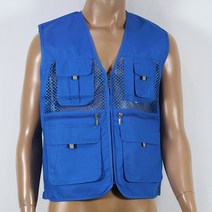 ITR-v34 타스란 메쉬조끼 파란색 근무복제작 쪼기, 3XL