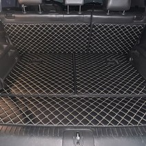 주식회사 아이빌 쉐보레 올란도 신형퀼팅 4D 자동차 트렁크매트 + 2열등받이 풀세트, 7인승 분리형, 블랙+골드