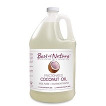 Fractionated 코코넛 마사지 바디 오일 1.9L(6) Best of Nature, 64 Fl Oz (Pack of 1)