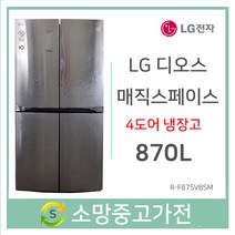 LG디오스 매직스페이스 4도어 냉장고 870L, R-F875VBSM