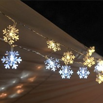 인블룸 눈꽃 LED전구 50구 건전지세트 순백색, 단품