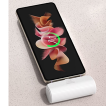 핸드폰충전기 5000mAh 보조배터리 파워뱅크 도킹형 간편휴대 깔끔사용 군부대사용 갤럭시 LG 아이폰 전기종, 선택2번 아이폰8핀 - 블랙
