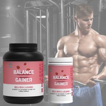 단백질 게이너 보충제 분리대두 벌크업 체중증가 증량 살찌는 살찌우는 게이너 2kg 딸기맛, 1개
