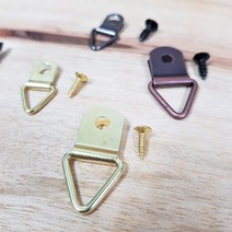 창작스튜디오 놀자 삼각고리 못 세트 소량 대량 액자고리 나무걸이 문패 만들기 DIY 공예 목공 나무판 부자재, 엔틱(대)