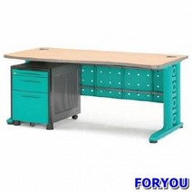 Foryou2768 퍼즐 일자형책상 컴퓨터책상 조립식책상 책상 책장 책꽂이, 레드 레드