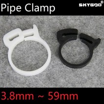 홀다운 클램프10pcs 호스 클램프 3.8 ~ 59mm 플라스틱 라인 워터 파이프 강력한 클립 스프링 경련 연료 에, 31.5-34mm(White)