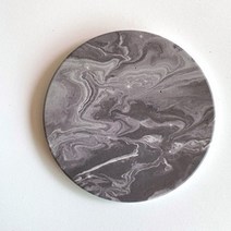 [AMISO] 모던하고 세련된 대리석 마블패턴의 세라믹 티 코스터, 마블 C