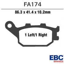 EBC 17- GSX-S750 리어 브레이크패드 FA174, 1개