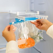 냉장고 수납 지퍼백 정리 홀더 슬라이딩 레일 트레이az+861, 화이트