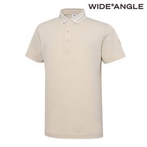 *본사직영* [와이드앵글] VA 캐주얼 피케 조직 요꼬에리 티셔츠 M WMM23292E2