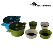 [안전발전소] SEATOSUMMIT 씨투써밋 엑스 세트 31 (3종 5개), 퍼시픽 블루