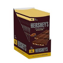 미국 허쉬 아몬드 밀크 초콜렛 판초콜렛 120g x12개입 XL 대용량, 12개입