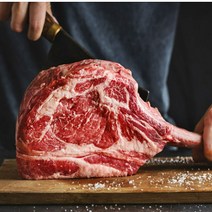 미국산 초이스 소고기 드라이에이징 송아지 토마호크 (본인립) 481-520g 홈파티 캠핑 요리, 500g, 1개