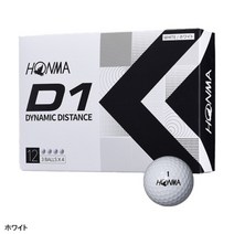 혼마 HONMA D1 2피스 골프공 3다스 셋트(36개입) BT2201 2022년 모델, 화이트/1234호