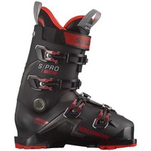 Salomon 살로몬 스키장비 S​Pro HV 100 Ski Boots 2024, Black/Red/Beluga, 28.5