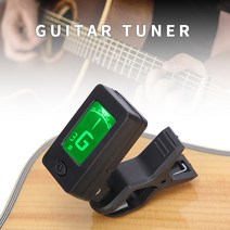 견고한 Chromatic Digital Violin Tuner LCD 스크린 우쿨렐레 용 클립 온 튜너 Viola Guitarra Bass Fiddle, 한개옵션0