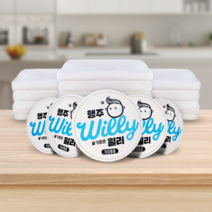 행주 윌리 10개 친환경 일회용 소창 요술행주 카페 주방 티슈