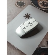벤츠 스마트키 차키 AMG 지바겐 마이바흐 브라부스 S클래스 케이스 개조, 민무늬 컬러변경, 블랙