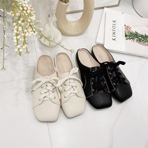 베리샵 VS1071 소장아이템 사각코 블로퍼 뮬 스니커즈 2color