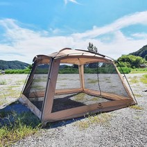 대형쉘터 사계절 동계 리빙쉘 장박 텐트 초대형 캠핑 대형 전실 텐트, 카키 쉘터