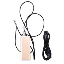 휴대용 공기 청정기 USB 개인 목걸이 음이오 나이저 공기 청정기 음이온 공기 청정제 매달려, 하나, 골든
