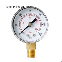 에어컨 냉매 가스 충전기 자동차 정확도 클래스 2.5% 압력 게이지 40mm 다이얼 1/8 