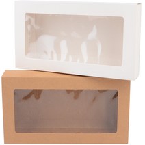 HY 직사각형 투명창 선물상자 선물박스 선물상자 종이선물상자, 화이트