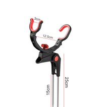 360 학위 조절 낚시대 홀더 유니버설 Foldable 브래킷 바다 호수 스탠드 낚싯대 낚시 액세서리, Single